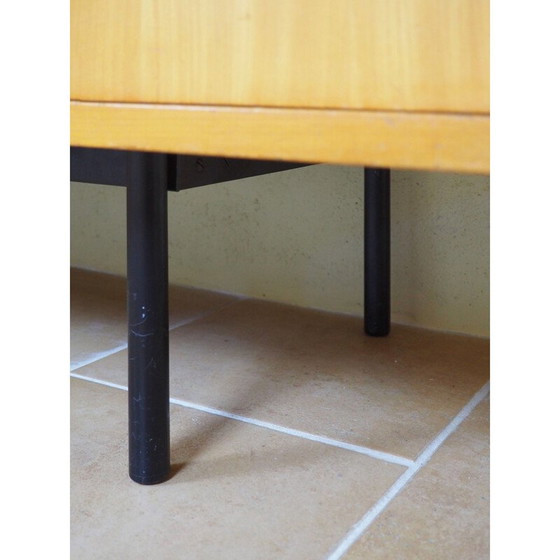 Image 1 of Vintage kersenhout en mahonie dressoir van Alain Richard voor Meubles Tv, 19540