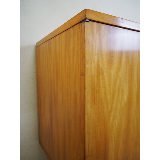 Image 1 of Vintage kersenhout en mahonie dressoir van Alain Richard voor Meubles Tv, 19540