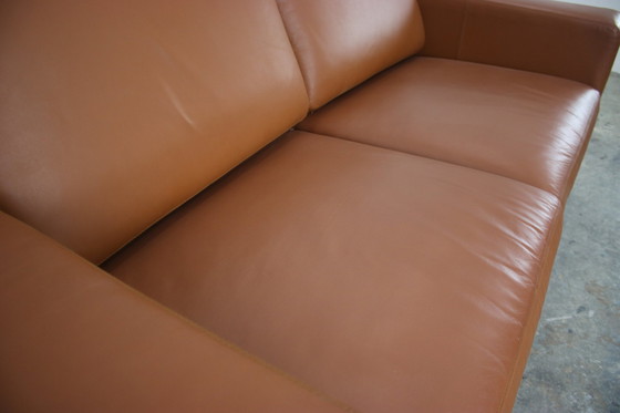 Image 1 of Cor Conseta tweezitsbank echt leren zadelbruine bank