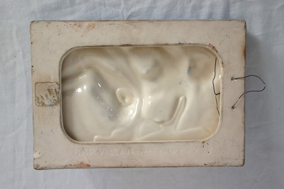 Image 1 of Keramische Plaquette Fanny Vallauris jaren 50