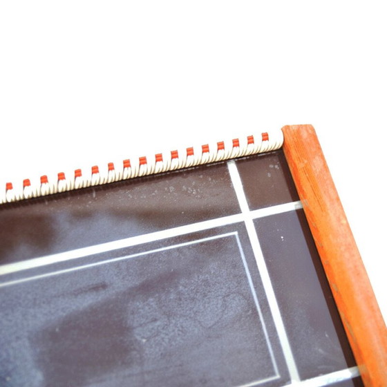 Image 1 of Vintage houten en glazen ontbijtschaal voor Holzsieb Bt Wasungen, Duitsland 1960