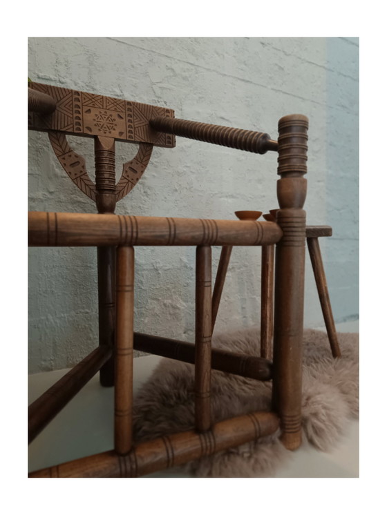 Image 1 of Arts&Crafts Swedish Oak Wooden Chair 1920/30'S