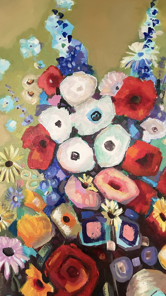 Image 1 of Abstracte gelukkige bloemen