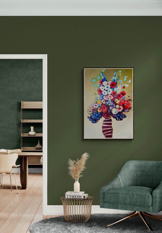Image 1 of Abstracte gelukkige bloemen