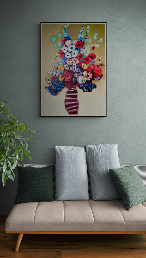 Image 1 of Abstracte gelukkige bloemen
