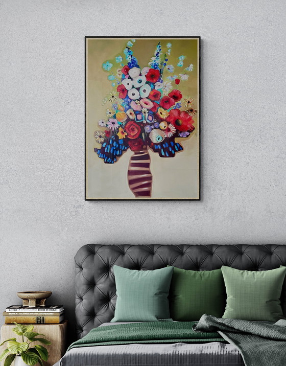 Image 1 of Abstracte gelukkige bloemen