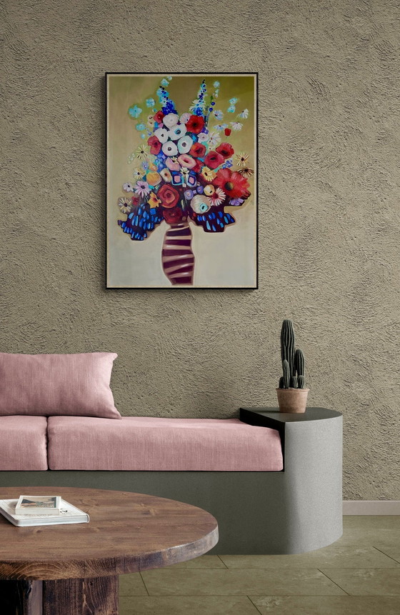Image 1 of Abstracte gelukkige bloemen