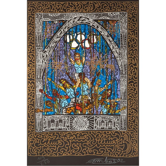 Image 1 of Vintage litho "Olimpus - Olimpia" door Robert Combas