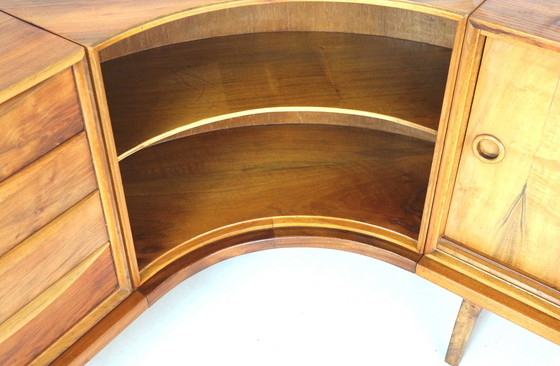 Image 1 of Vintage Walnoten Dressoir Van Fristho Franeker Uit 1955