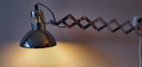 2x Vintage Ikea Schaarlamp Chroom