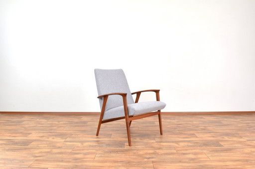 Mid Century Deense Teakhouten Leunstoel, 1960S.