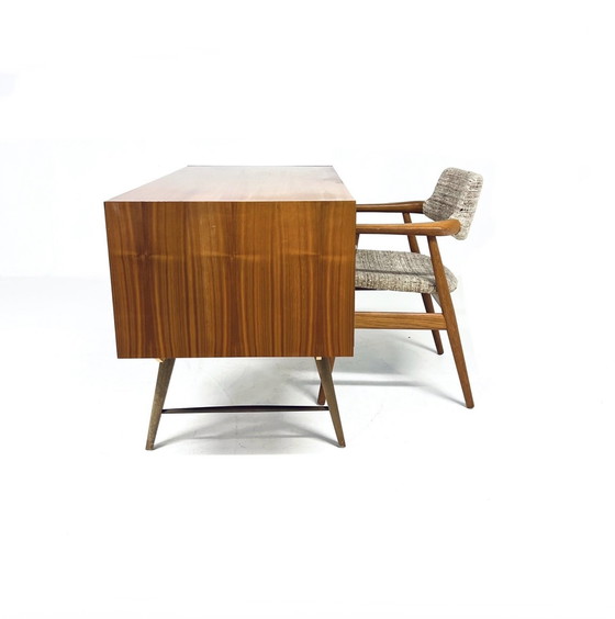 Image 1 of Vintage Walnoot Bureau ‘60