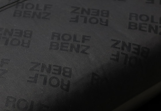 Image 1 of Rolf Benz Model 350 Zwart Leren Sofa