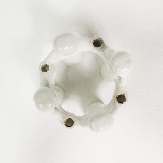 Image 1 of Vintage porseleinen kandelaar, Denemarken 1970