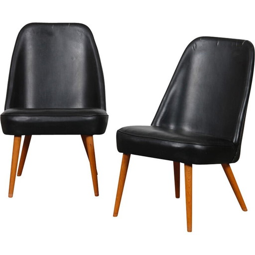 Paar vintage fauteuils voor Ton, Tsjechië 1960