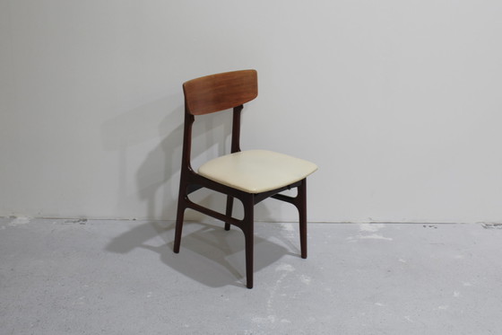 Image 1 of 3x Vintage eetkamerstoelen set - jaren '60