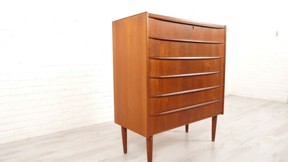 Image 1 of Vintage Deense Ladekast | Teak | 6 Lades | 105 Cm