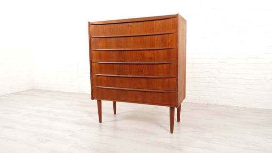 Image 1 of Vintage Deense Ladekast | Teak | 6 Lades | 105 Cm