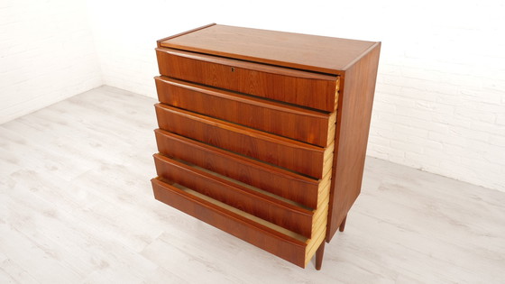 Image 1 of Vintage Deense Ladekast | Teak | 6 Lades | 105 Cm