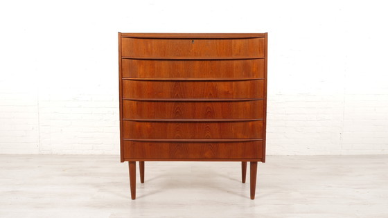 Image 1 of Vintage Deense Ladekast | Teak | 6 Lades | 105 Cm