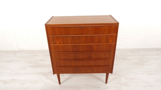 Image 1 of Vintage Deense Ladekast | Teak | 6 Lades | 105 Cm