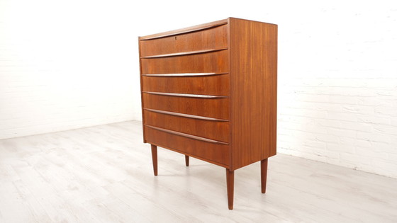 Image 1 of Vintage Deense Ladekast | Teak | 6 Lades | 105 Cm