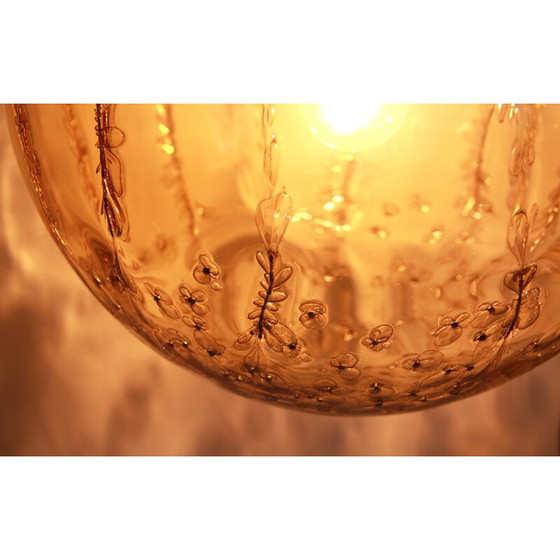 Image 1 of Vintage Ambra Bol Plafondlamp van La Murrina, Italië 1970