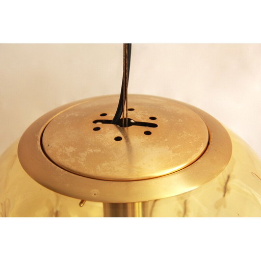 Vintage Ambra Bol Plafondlamp van La Murrina, Italië 1970