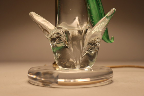 Image 1 of Lamp/tafellamp van Murano glas met vogelsculptuur, Italië, jaren 1970