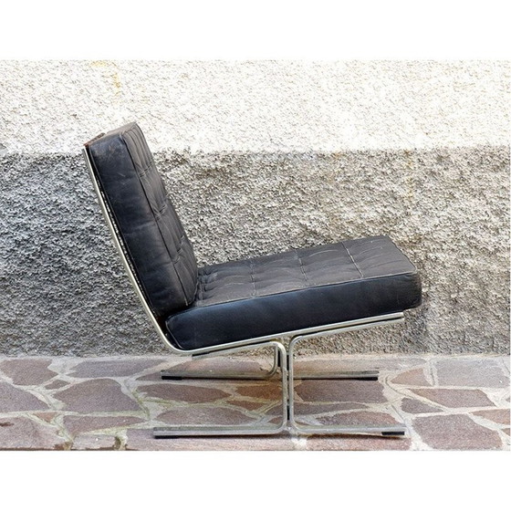 Image 1 of Paar vintage F 60 leren fauteuils van Karl Erik-Ekselius, 1960