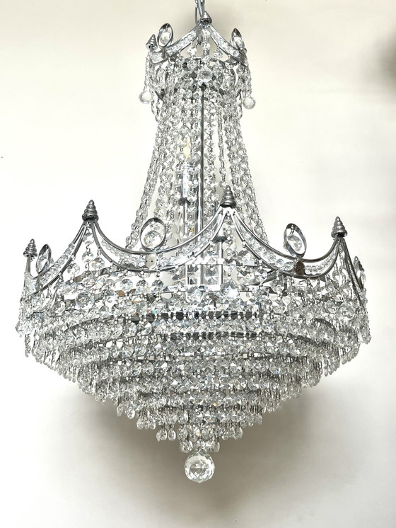 Image 1 of Kristallen Cristallstrass kroonluchter grote hanglamp echt kristal 