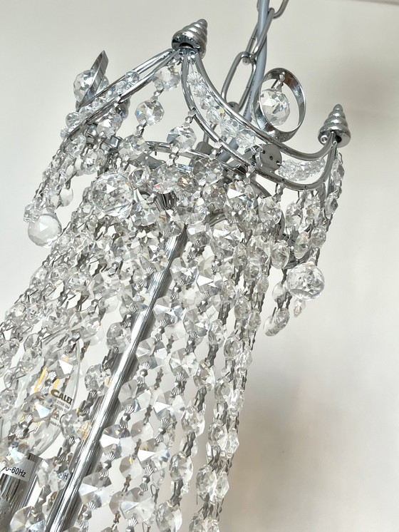 Image 1 of Kristallen Cristallstrass kroonluchter grote hanglamp echt kristal 