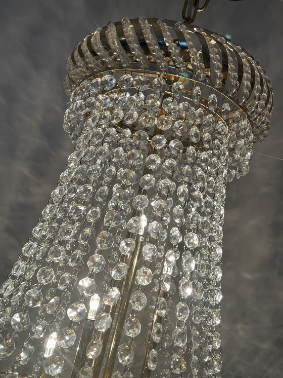 Image 1 of Kristallen Cristallstrass kroonluchter grote hanglamp echt kristal 