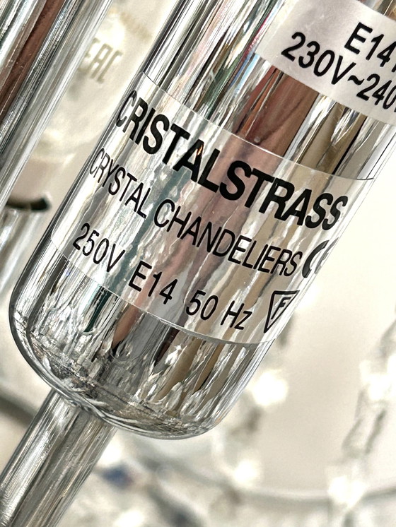 Image 1 of Kristallen Cristallstrass kroonluchter grote hanglamp echt kristal 