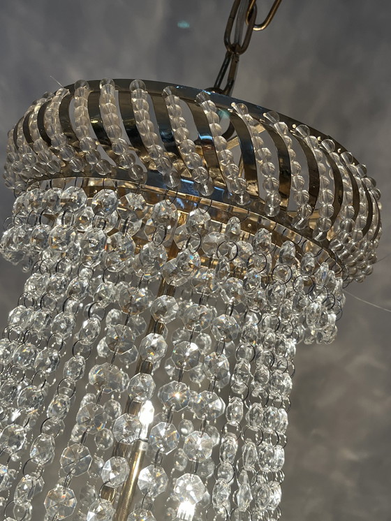 Image 1 of Kristallen Cristallstrass kroonluchter grote hanglamp echt kristal 