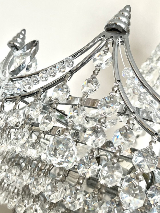 Image 1 of Kristallen Cristallstrass kroonluchter grote hanglamp echt kristal 