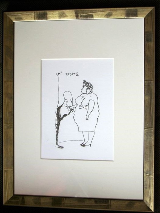 Image 1 of Picasso, Originele Litho Uit De Reeks "Le Goût Du Bonheur"