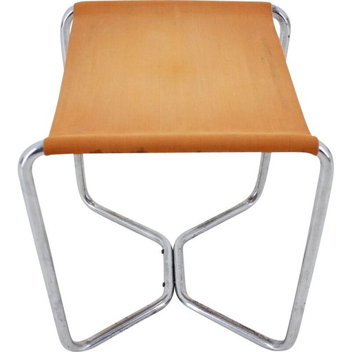 Vintage verchroomde kruk van Marcel Breuer voor Thonet B8, jaren 1930