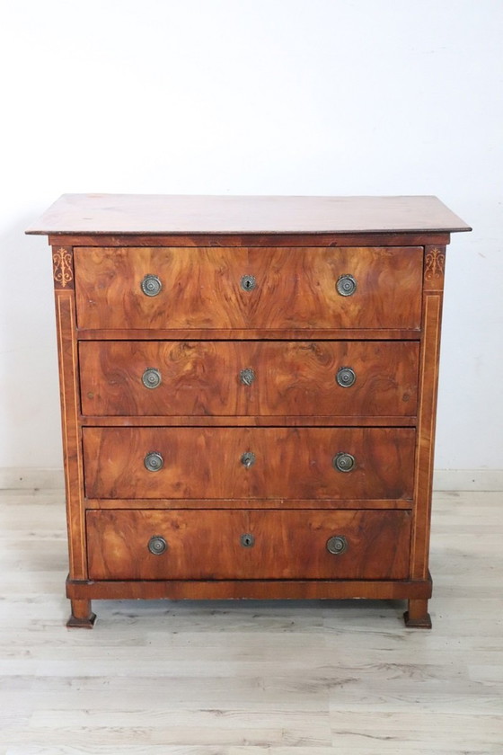 Image 1 of Antiek houten ladenkastje, laat 19e eeuw