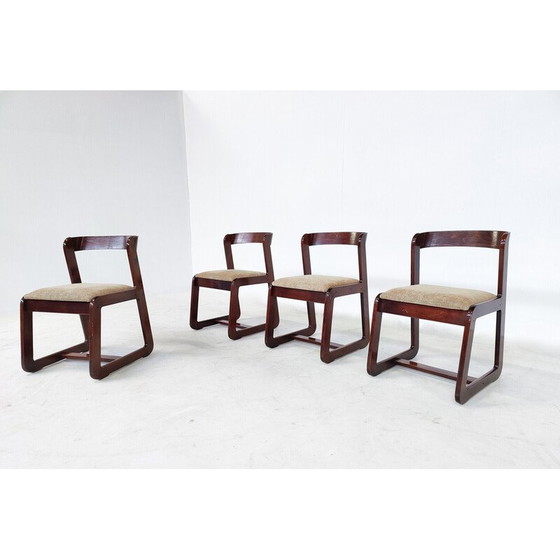 Image 1 of Set van 4 mid-century stoelen van Mario Sabot, Italië 1970