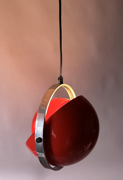 70's Space Age hanglamp: Brylle & Jacobsen Moon Light