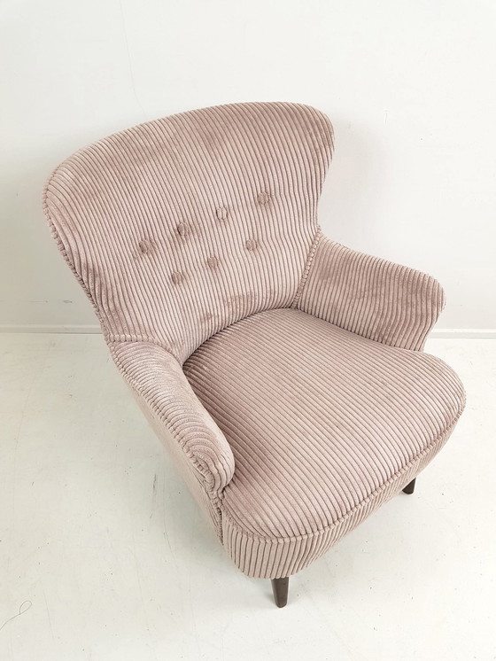 Image 1 of Artifort Theo Ruth fauteuil dames | nieuw gestoffeerd roze