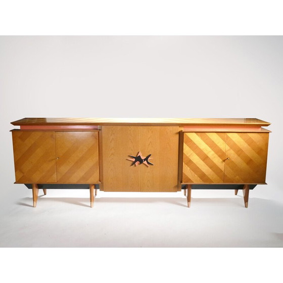 Image 1 of Vintage kersenhouten dressoir, Frankrijk 1950