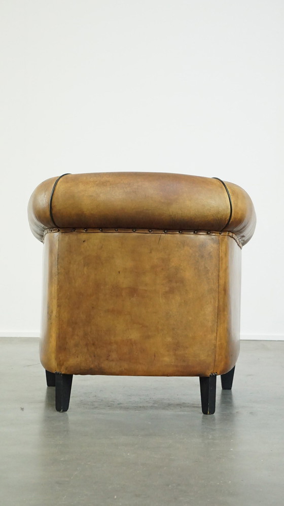 Image 1 of Schapenleren Clubfauteuil