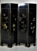 Midcentury Chinees lakwerk kamerschermen
