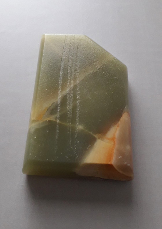 Image 1 of Vinxtage asbak marmer groen onyx