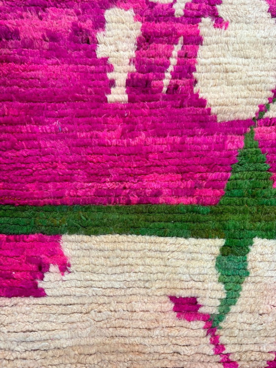 Image 1 of Modern Abstract Marokkaans Berber Runner-deken