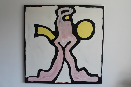 Image 1 of Happy People kast en schilderij