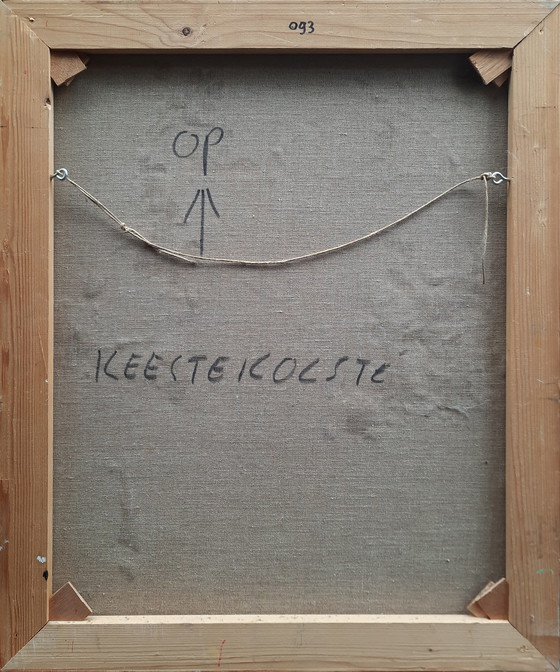 Image 1 of Kees te Kolsté - abstract olieverf op doek