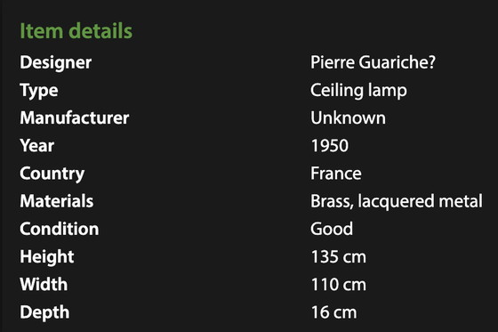 Image 1 of Vintage plafondlamp